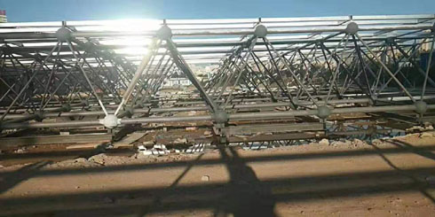 大连营口海洋馆焊接球网架