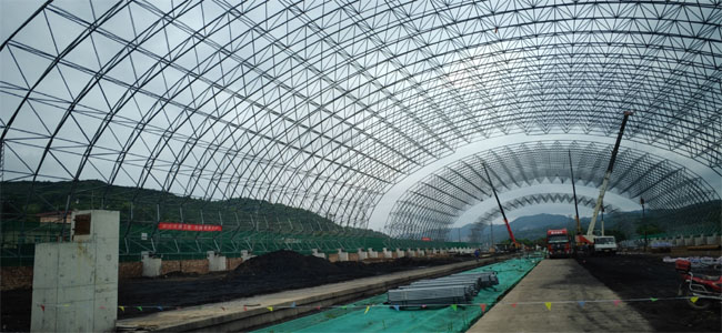 平凉华亭安口南煤棚网架